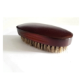 Toute la vente logo personnalisé rouge foncé 100% brosse en bois de barbe de soies